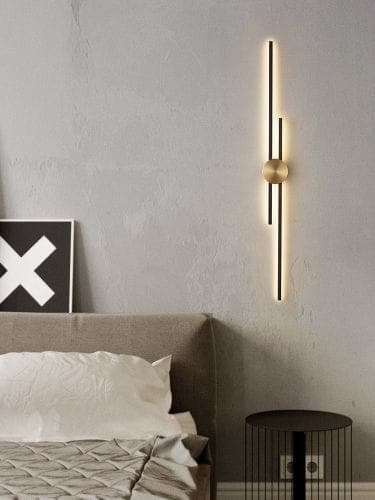 Tanami - elegant moderne LED væglampe Sort 122 cm