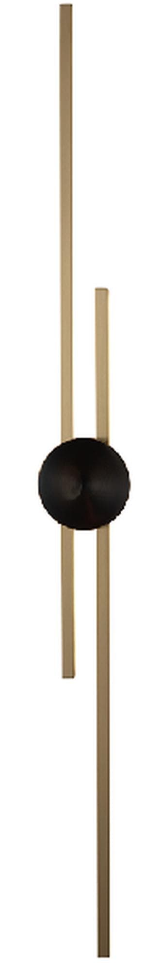 Tanami - elegant modern LED-vägglampa Svart 122 cm