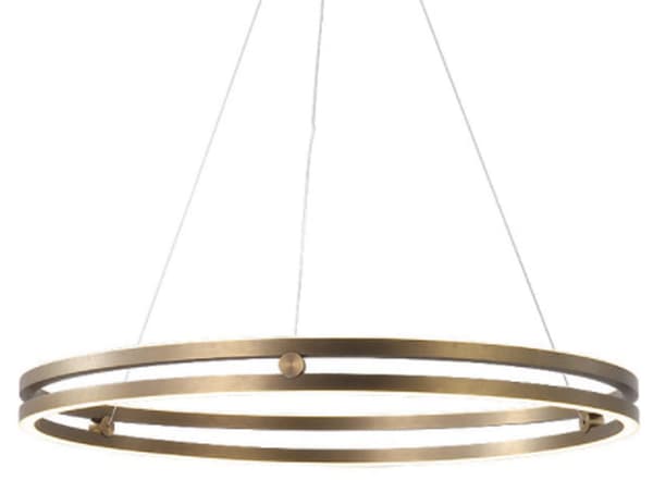 Arena - Moderne Ringlampe LED Messing 60 cm