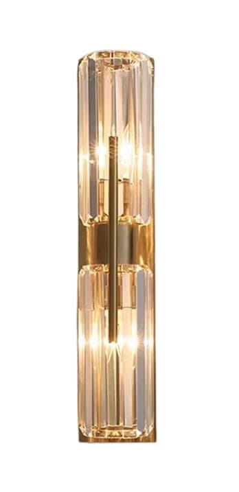 Vardena W - tyylikäs kristalli LED-seinävalaisin Kulta 50 cm