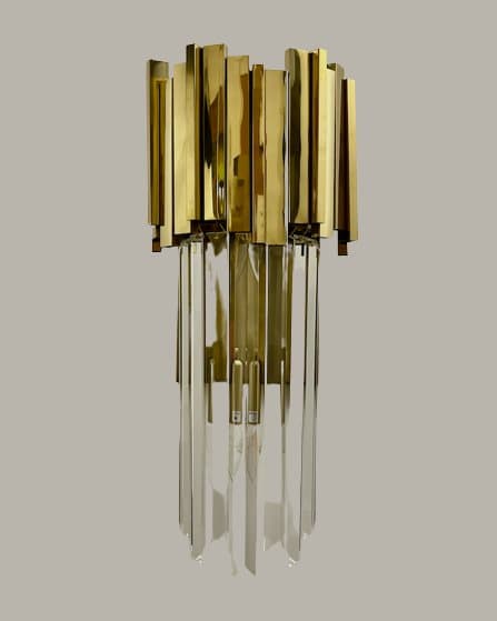Pipe Organ Wall Messing M - krystal væglampe 45cm messing