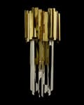 Miniatyrbillede 2 af 3: Pipe Organ Wall Messing M - krystal væglampe 45cm messing