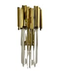 Miniatyrbillede 1 af 3: Pipe Organ Wall Messing M - krystal væglampe 45cm messing