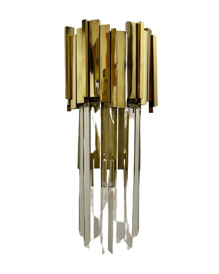 Pipe Organ Wall Messing M - krystal væglampe 45cm messing