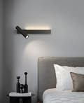Miniatyrbild 5 av 6: Barra - Snygg Modern Vägglampa Svart 30 cm - Vänster