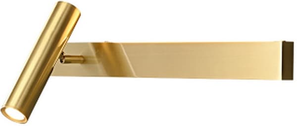 Barra - Snygg Modern Guld Vägglampa 30 cm - Vänster