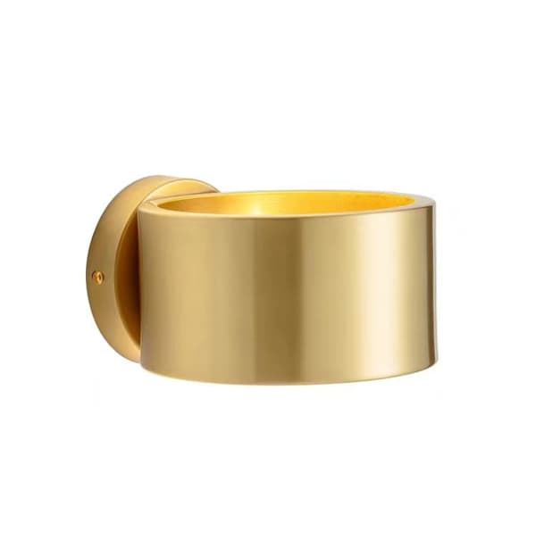 Rondello - moderne guld væglampe stor E27