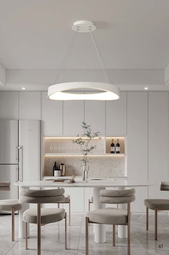 Circulo - Moderni rengaslamppu LED Valkoinen 52 cm