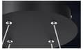 Miniatyrbillede 4 af 5: Klavia 60 - Moderne Ringlampe LED Sort 60 cm