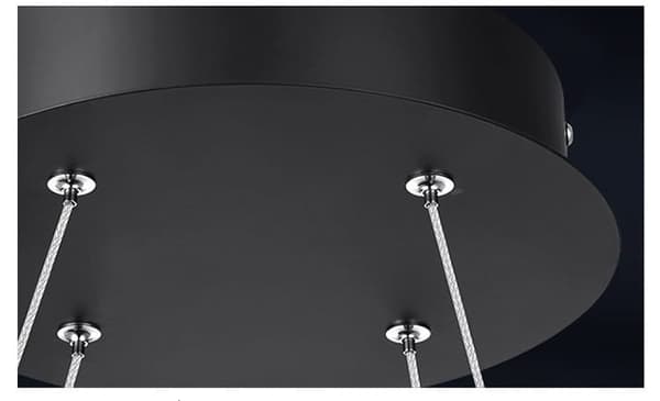 Klavia 60 - Moderne Ringlampe LED Sort 60 cm