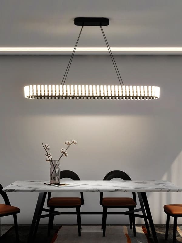 Klavia 90 Long - Moderni LED-ruokavalaisin Musta 90 cm