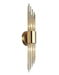 Miniatyrbild 1 av 2: Rappa - stor kristallvägglampa 50cm guld