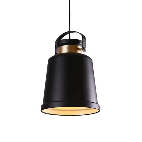 Vasco - fabriks hængelampe sort hems 26 cm