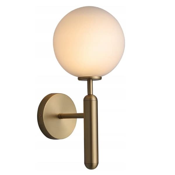 Stick Wall - modern vägglampa milky ball 32cm