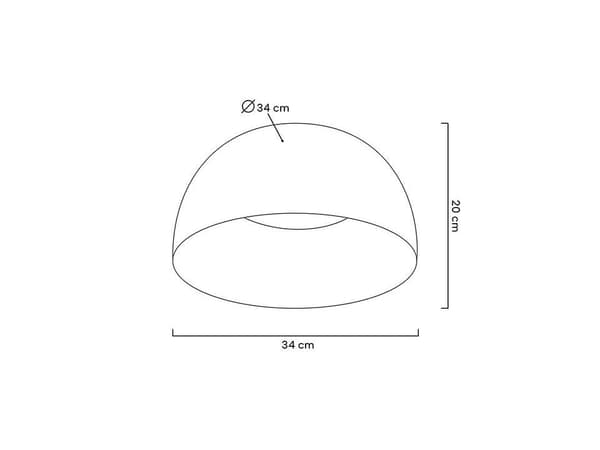 MYTO - loftslampe plafond hvid natur