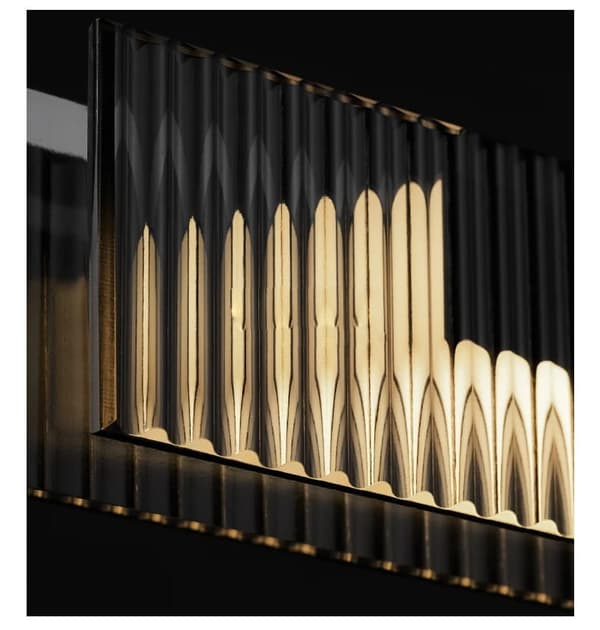 Darla - lang moderne bordlampe 100 cm sort