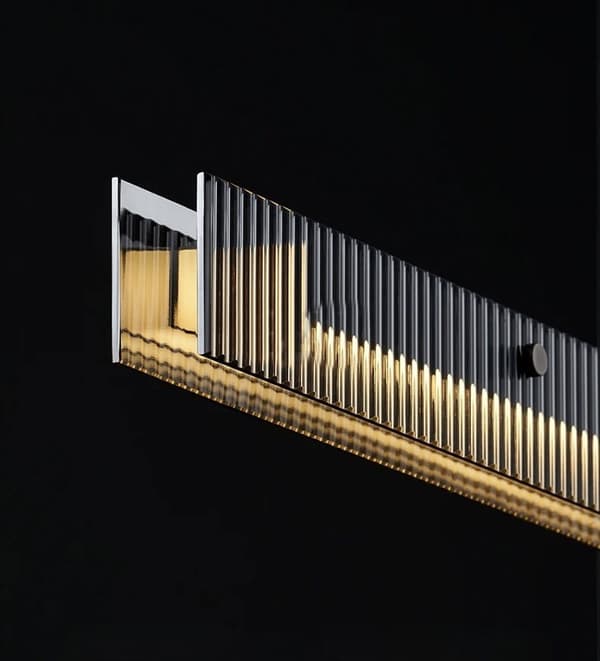 Darla - lang moderne bordlampe 100 cm sort