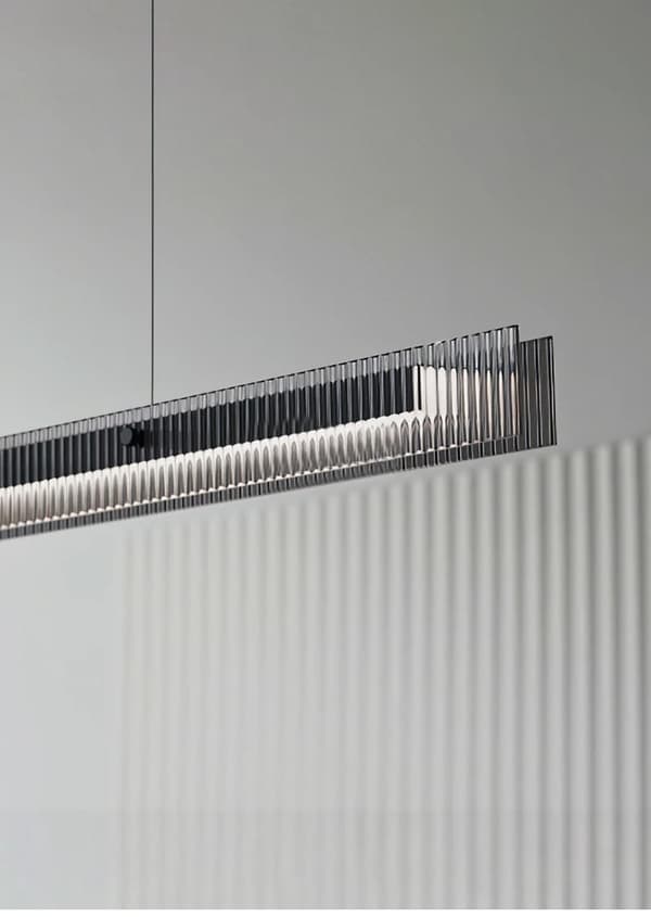 Darla - lang moderne bordlampe 100 cm sort