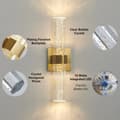 Miniatyrbild 6 av 6: Candice - Lyxig Vägglampa 400x100 mm, LED, Guld