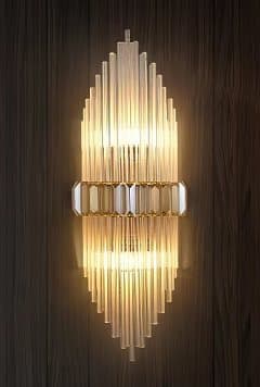 Emerald - Væglampe 510x190 mm, 2xE14, Guld/Sort