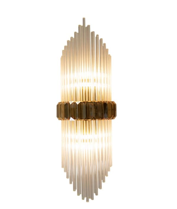 Emerald - Væglampe 510x190 mm, 2xE14, Guld/Sort