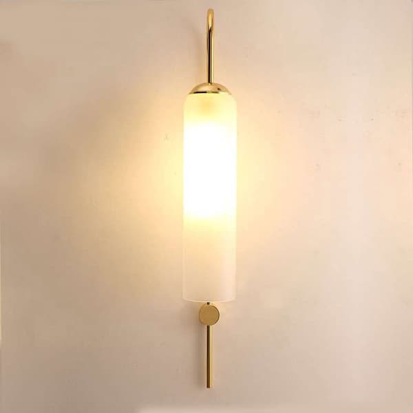 Klok - Seinävalaisin 750x100 mm, 1xE27, valkoinen, rauta + lasi