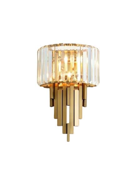Lyon Halv- Elegant vägglampa, kopparfärg, 600x250 mm, 2xE14