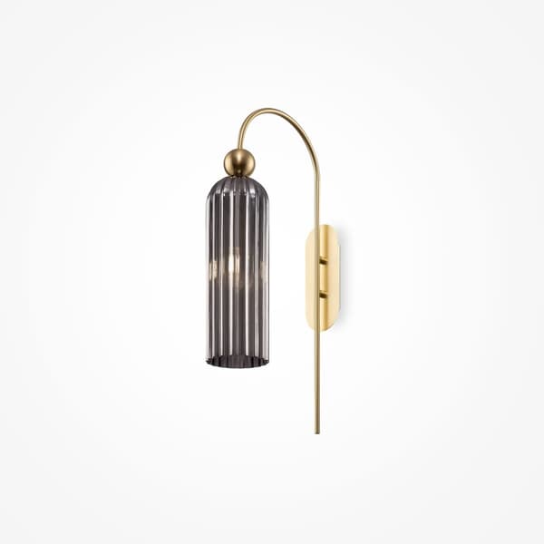 Antic - Vägglampa (sconce) 265x535 mm, 1xE14 40W guld Grå
