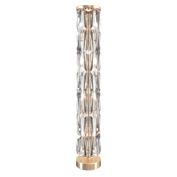 Puntes - Gulvlampe E14x8, 60W, Guld Guld, Transparent