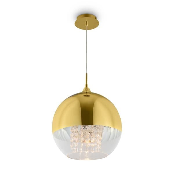 Fermi - Hængelampe 280x300 mm, 1xE27, 60W, Guld Transparent