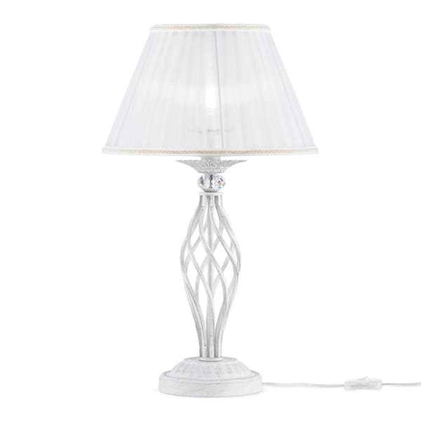 Grace - Bordslampa E14x1, 40W, Vit, Elegant Style