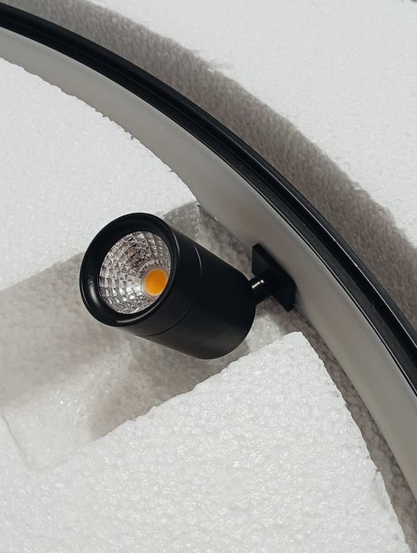 Spotring - Moderne hængelampe 74 cm 48W LED mat sort