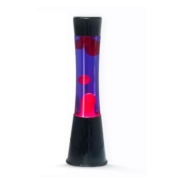 Lavalampa svart rosa violett, 40 cm