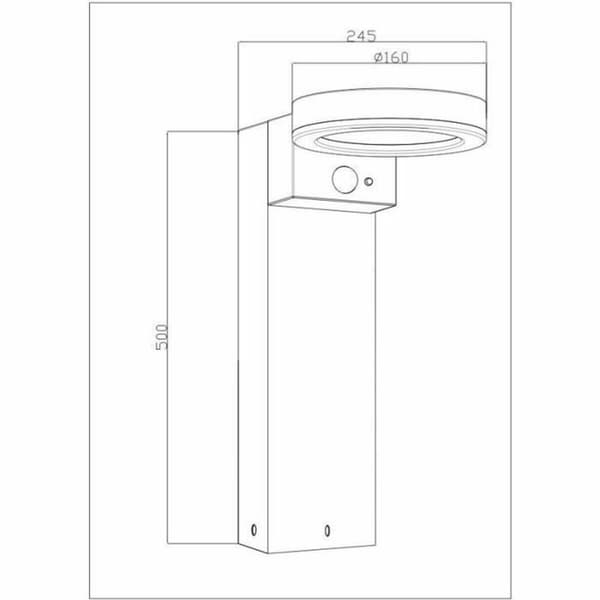 Solcellslampa Galix G4590B Silvrig 1000 Lm