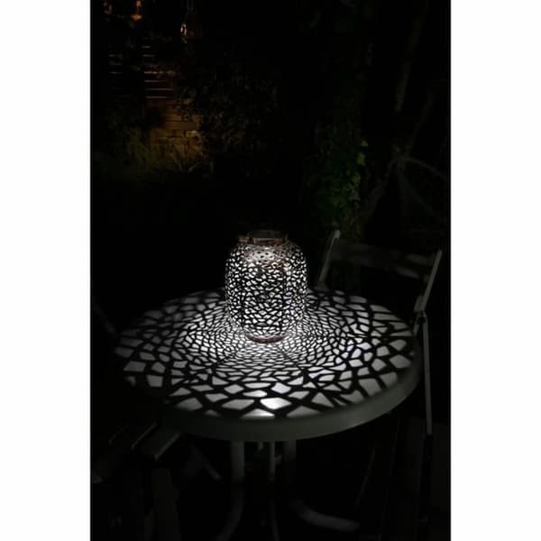 Solcellelampe Galix G2002 Krom Kold hvid 10 lm