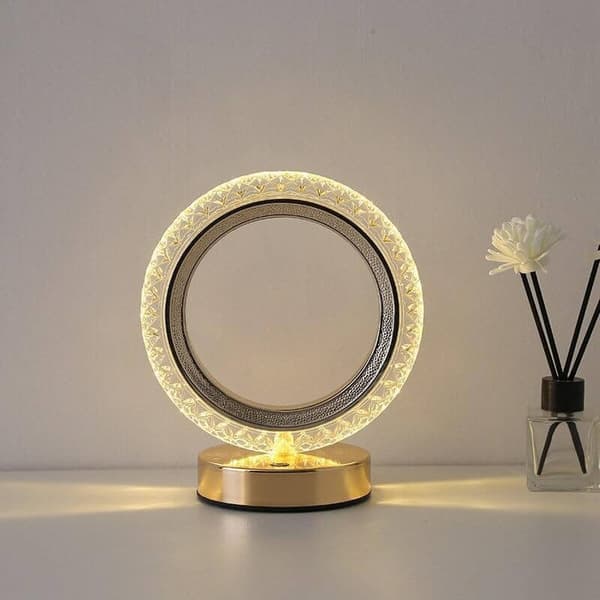 Trådløs bordlampe Crystal Touch LED RGB