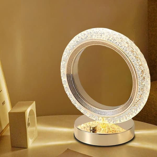 Trådløs bordlampe Crystal Touch LED RGB