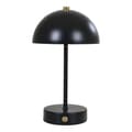 Miniatyrbild 1 av 4: Rootz bordslampa - svart/mässing laddningsbart ljus - metalllampa - bärbar belysning - 15 cm x 15 cm x 25 cm