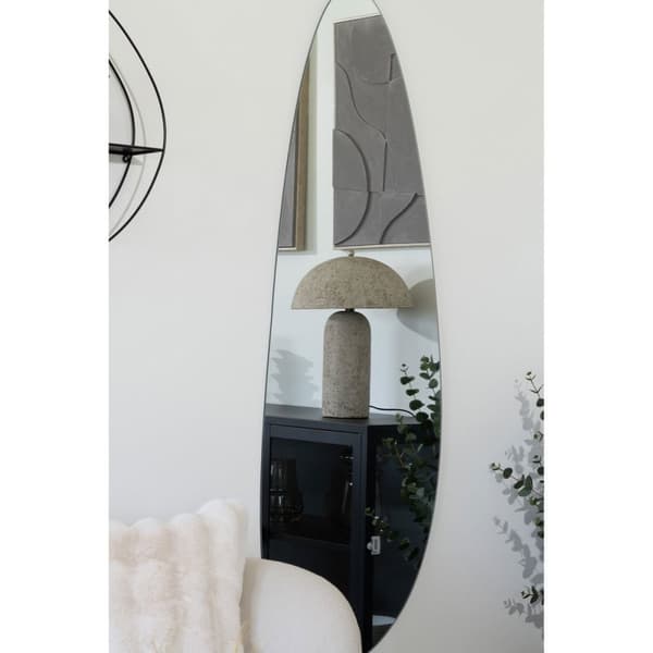 Rootz bordslampa - Papier -Mâché - Stone Grey Lamp - iögonfallande design - 36,5 cm x 36,5 cm x 49,5 cm - 150 cm sladd