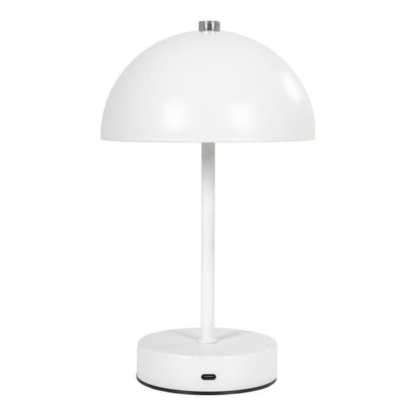 Rootz Holt LED -bordslampa - Modern minimalistisk lampa - Uppladdningsbar batteritabelllampa - beröringskontroller - 15x15x25 cm