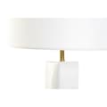 Pikkukuva 3 / 4: Pöytälamppu DKD Home Decor 8424001847242 33 x 33 x 67 cm Keraminen Kullattu Metalli Valkoinen 220 V 50 W
