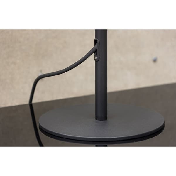Moris bordlampe for utendørs bruk svart.