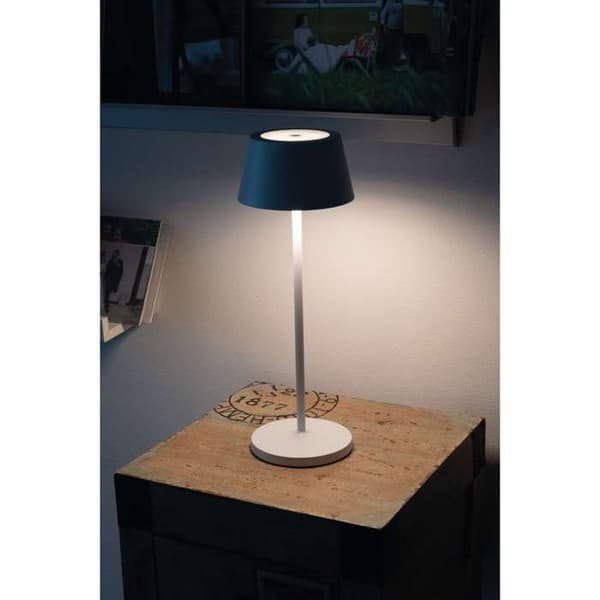 MAULnina Batteridriven LED-lampa - dimbar - stativ - inomhus och utomhus - vit - 1 styck - 12 x 12 x 34 cm - MAUL