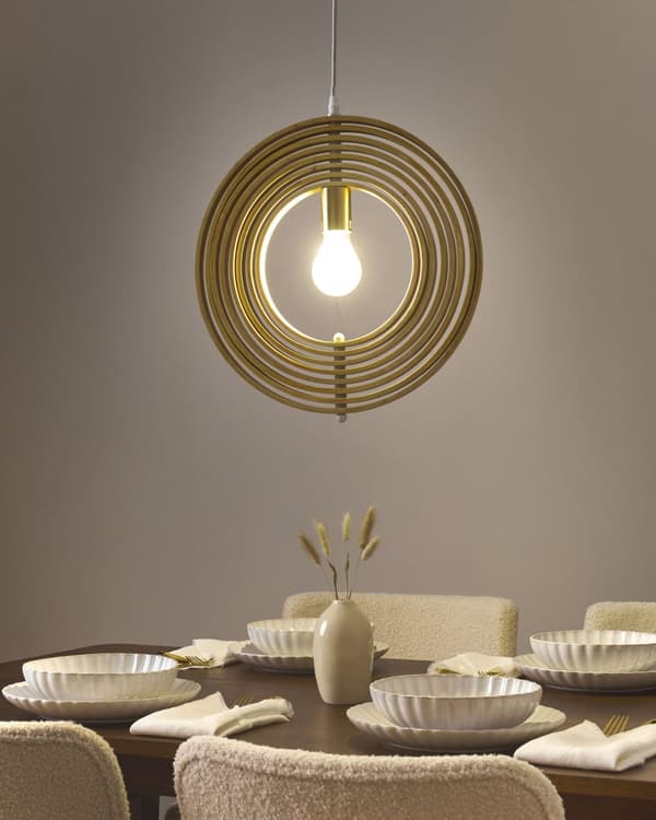 Pendellampe Lyst poppeltre Rund form Justerbar skjerm Moderne stil Belysning Hengelampe