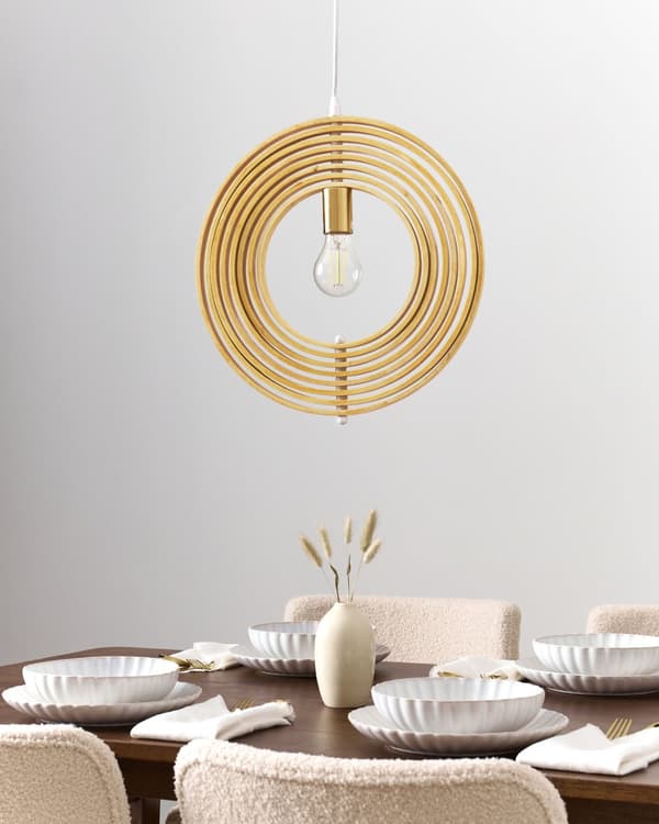 Pendellampe Lyst poppeltre Rund form Justerbar skjerm Moderne stil Belysning Hengelampe