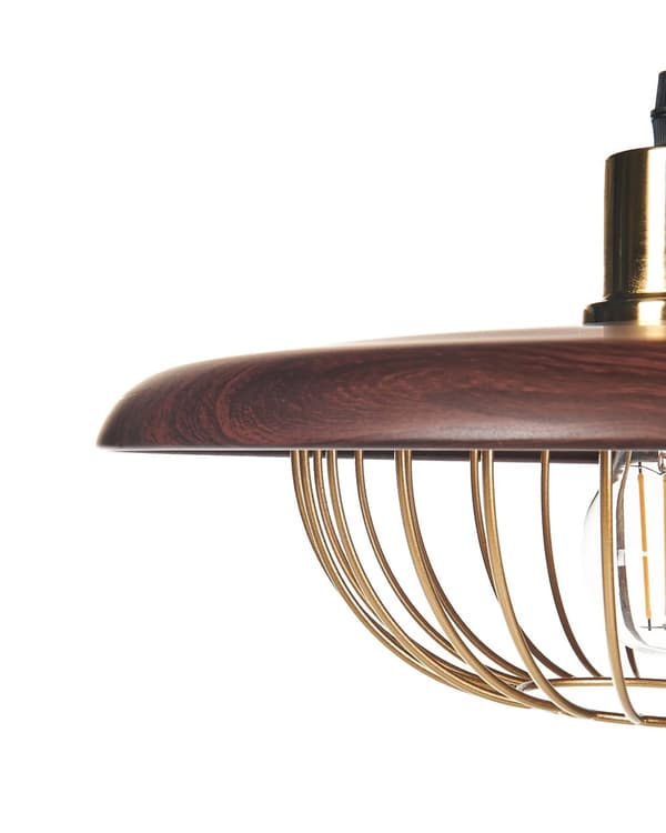Pendellampe Gull Brun Metall Jern Industriell og retro stil Belysning Hengelampe
