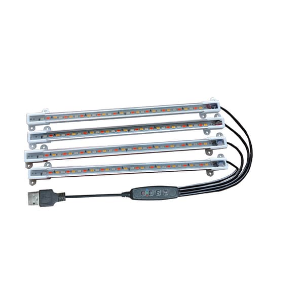 INF Växtlampa med stativ, 25 cm, 5 armar, USB-driven (adapter medföljer ej)