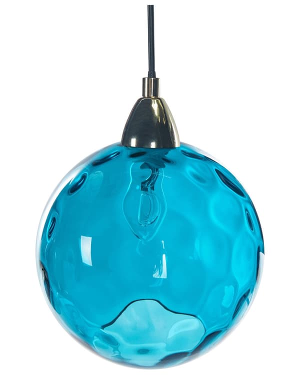 Pendellampe Blå Metall Jern Glass 5 lyskilder Kuleformede lampeskjermer Moderne og glamorøs stil Belysning Hengelampe