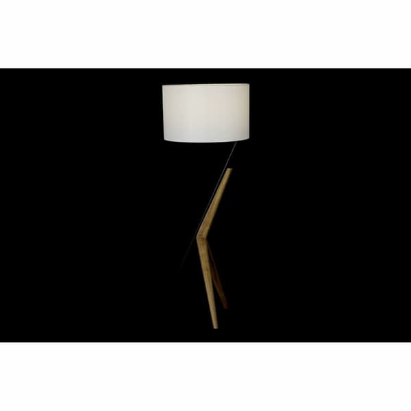Golvlampa DKD Home Decor Vit Brun Svart Metall Tölgy 50 W 220 V 54 x 52 x 145 cm