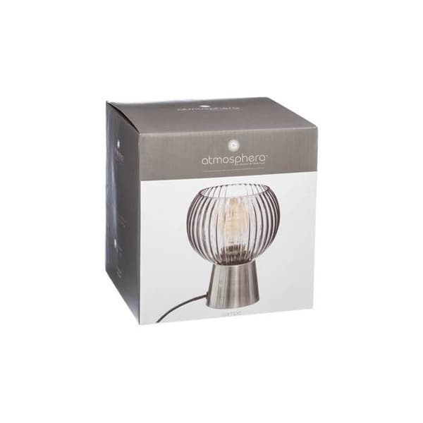 Lampa "Laye" i guld - metall &amp; ribbat glas H20 cm - Guld - Atmosphera inredningsdesigner
